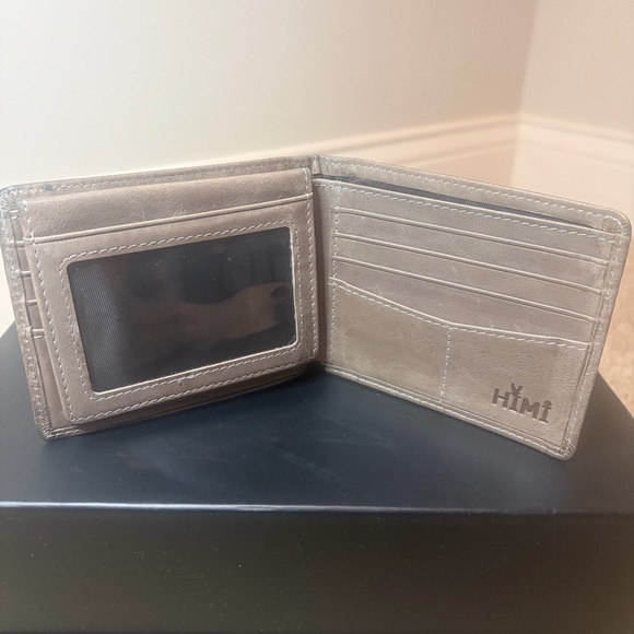 Himi Mens Bifold Leather Wallet Tan - Picture 2 of 9